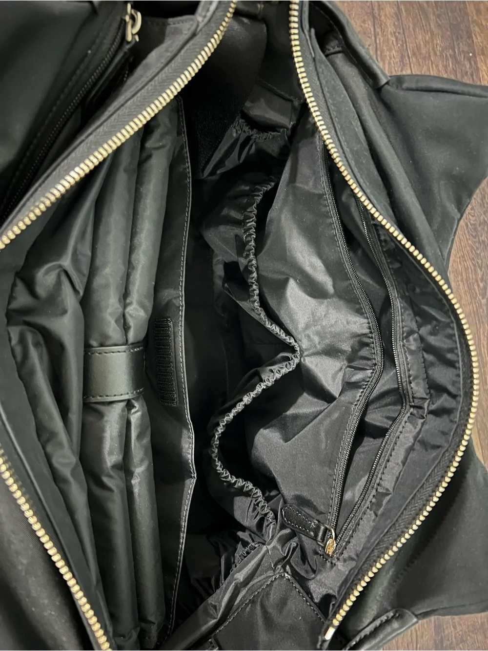 Kate Spade Black Diaper Bag with Dual Handles and Shoulder Strap